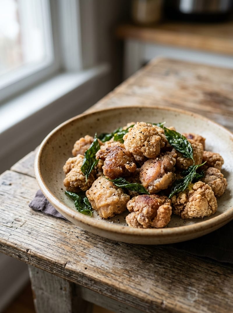Air Frying Taiwanese Popcorn Chicken