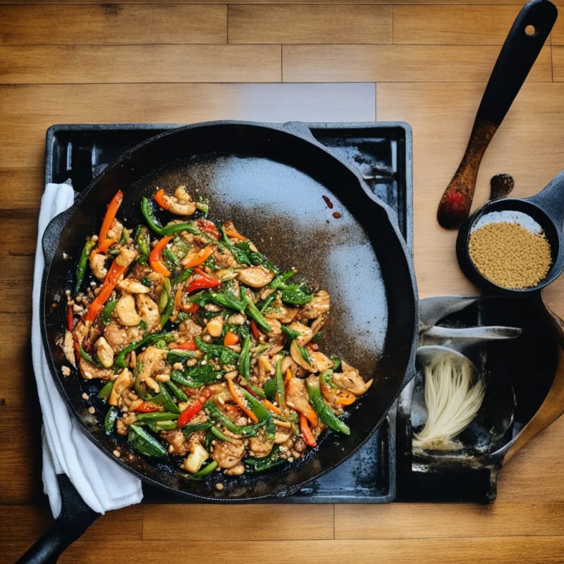 Easy Sichuan Chicken Stir Fry